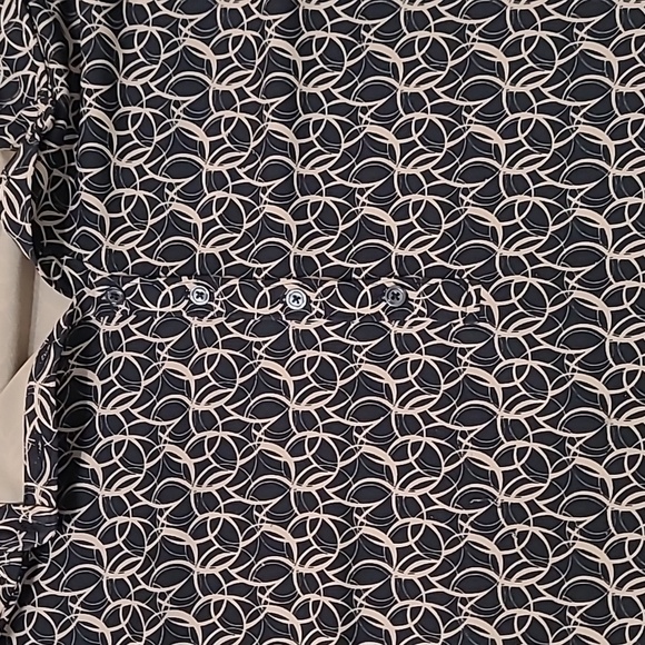 Liz Claiborne long sleeve top with a black and tan pattern size 2X - Picture 5 of 7